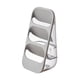 thumbnail image 1 of Soporte para utensilios Organizador de cubiertos Contenedor de almacenamiento de vajilla de cocina Gris, 1 of 9