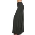 thumbnail image 4 of Womens Casual Solid Jersey Draped Long Maxi Skirt, 4 of 7