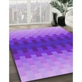 thumbnail image 2 of Ahgly Company Indoor Rectangle Patterned Heliotrope Purple Area Rugs, 7' x 10', 2 of 6