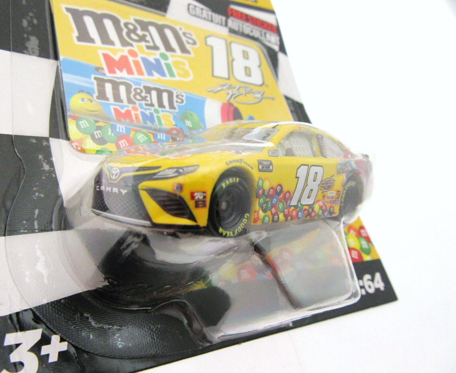 Kyle Busch ~ M&M's Minis Car ~ NASCAR Authentics ~ Die Cast 1:64 Scale