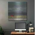 thumbnail image 5 of Luxe Metal Art 'THE RED ROOF' by DB Waterman, 36"x36", 5 of 9