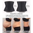 thumbnail image 4 of Women"s Underbust Latex Sport Girdle Waist Trainer Corsets Hourglass Body Shaper, 4 of 5