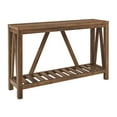 thumbnail image 3 of Walker Edison Modern Farmhouse Console Table, Reclaimed Barnwood, 3 of 12
