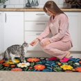 thumbnail image 3 of Pioneer Flower Floral Print Pattern Kitchen Rugs Sets Of 2,Anti Fatigue Kitchen Mat Rugs Non Slip Washable,Decorative Kitchen Floor Mats for Kitchen,Sink,Laundry,17"x30"+17"x47", 3 of 7