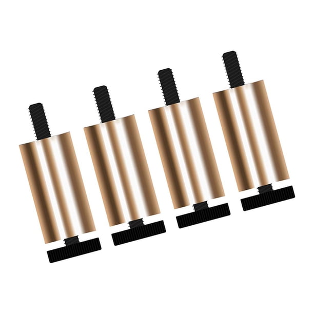 Patas de sofá de 4 piezas, patas de sofá de repuesto de estilo moderno multiusos para de noche, soporte de TV, armario, asientos de amor, , oro 6cm