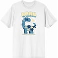 thumbnail image 3 of Autism Awareness Blue Dino Puzzle Icon Adult White Crew Neck Short Sleeve Tee-Large, 3 of 4