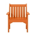 thumbnail image 4 of WestinTrends Malibu Outdoor Patio HDPE Adirondack Dining Arm Chair, Orange, 4 of 10