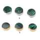 thumbnail image 3 of Greeniant Botones de saxofón de 3 piezas, botón decorativo de trompeta, superficie lisa, carcasa verde, piezas de reparación de instrumentos Accesorios para instrumentos musicales Cromo, 3 of 6