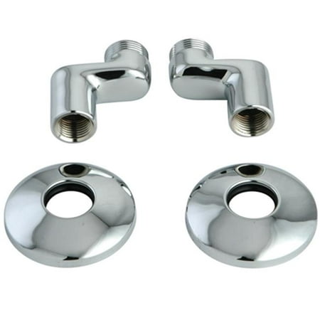 Faucet Elbow - Kingston Brass KSEL213C Swivel Elbow for Wall Mount Kitchen Faucet KS213C, KS214C & KS265C, Polished Chrome