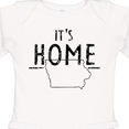 thumbnail image 4 of Inktastic It's Home- State of Iowa  Outline Distressed Text Boys or Girls Long Sleeve Baby Bodysuit, 4 of 5