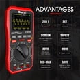 thumbnail image 3 of TOOLTOP Compact 2-in-1 Oscilloscope and Multimeter with 1MHz Bandwidth, 2.5Msps Sampling Rate, Auto/Manual Waveform Capture, AC/DC Voltage, Current, Resistance, Capacitance Testing, Data Storage, and, 3 of 6