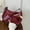 red, variant on Women's PU Leather Handbag Versatile Fashion Solid Color Cherry Pendant Shoulder Bag Casual Commuting Bag Girl Underarm Bag