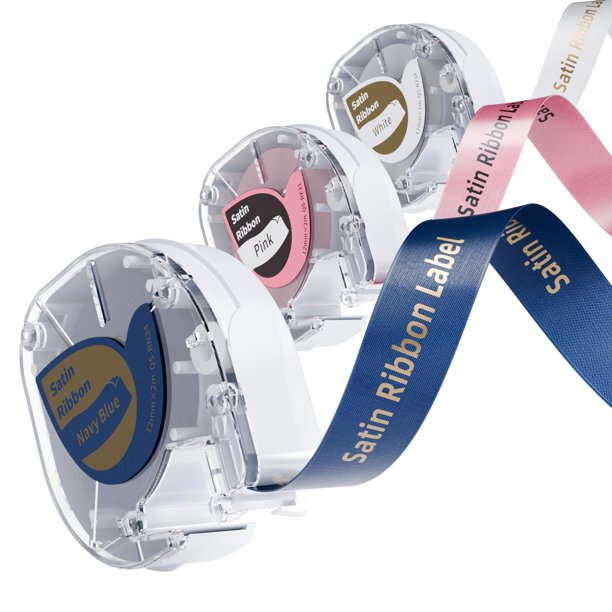 Etiqueta de cinta satinada Phomemo P12 compatible con LetraTag Dymo