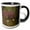 Black/White, variant on 3drose, Swans Garden Spring Cherry Blossoms, 11oz Mug
