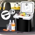 thumbnail image 2 of ZENY 28Qt Portable 12V Electric Car Cooler Warmer, Thermoelectric Mini Fridge, Black, 2 of 12