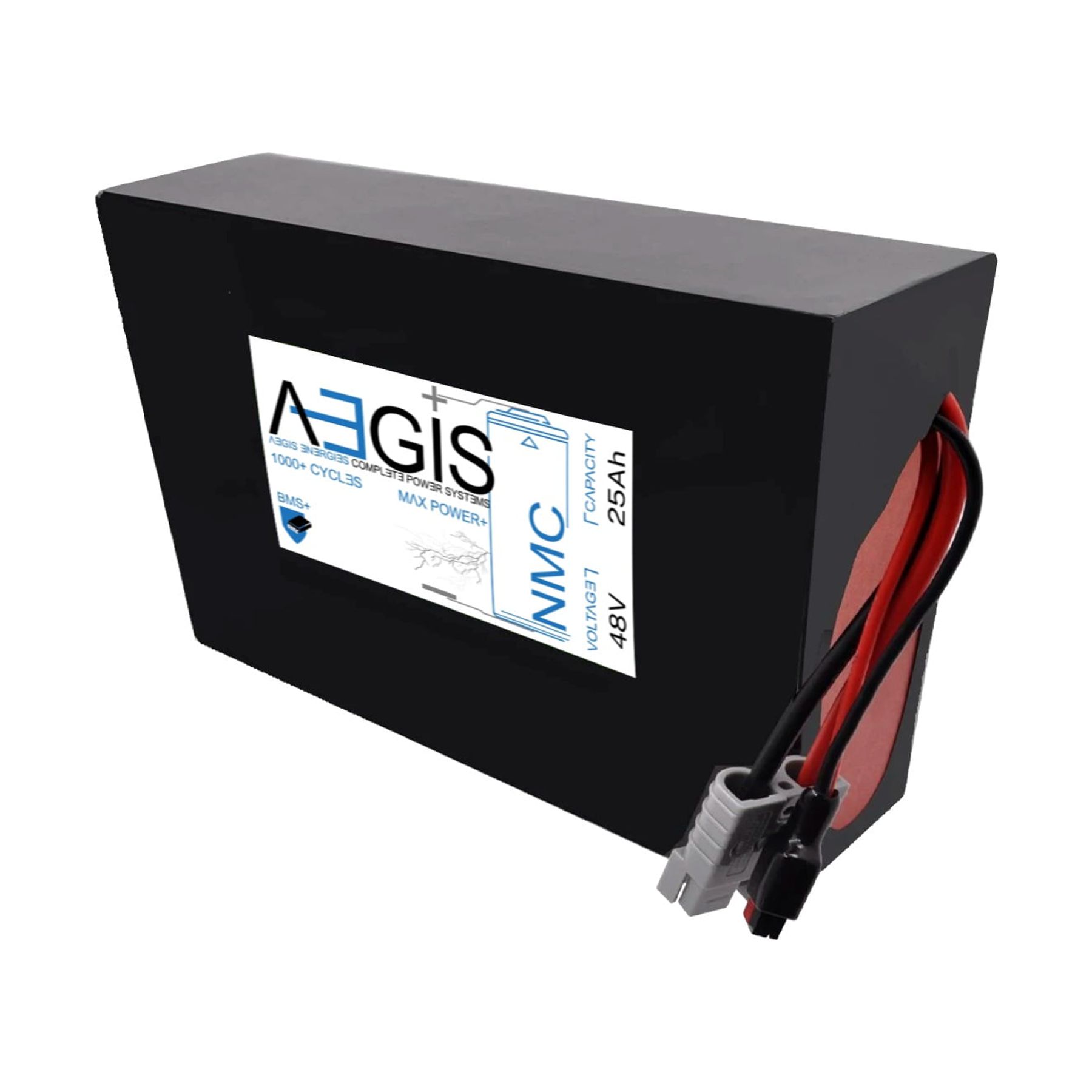 Aegis Battery 48V 25Ah Lithium Battery - NMC Deep Cycle Lithium-ion