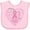 AD-Pink, variant on Inktastic Breast Cancer Awareness Heart Words Boys or Girls Baby Bib