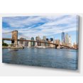 thumbnail image 2 of Journée d'Été Pont de Brooklyn - Impression sur Toile de Paysage Urbain, 2 of 3