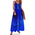 thumbnail image 1 of Nuevo vestido azul celestial sin mangas vestidos para mujer vestidos de noche de lujo vestido morado, 1 of 7