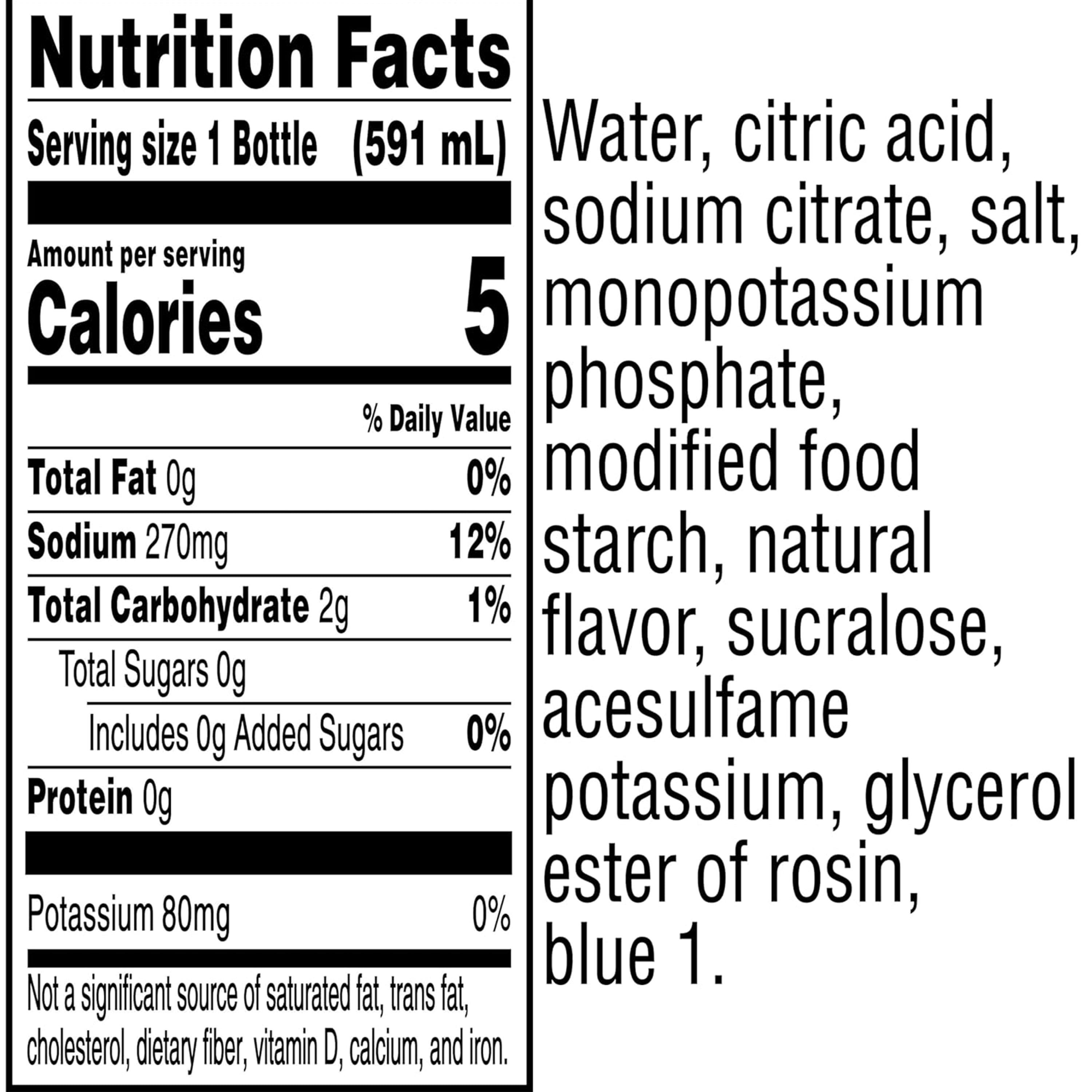 Gatorade Zero Sugar Thirst Quencher Glacier Freeze, 20 fl oz Bottles, 8 Count