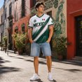 thumbnail image 6 of 2026 Mexico Soccer Jersey for Men, V Neck Short Sleeve Breathable Football Fan T Shirt, 6 of 6