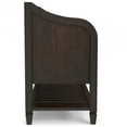 thumbnail image 3 of Simpli Home Connaught SOLID WOOD 42 inch Wide Traditional Entryway Storage Bench with Shelf in Chestnut Brown, 3 of 16