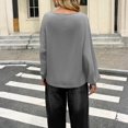 thumbnail image 4 of Womens Off The Shoulder Tops Oversized Tshirts Long Sleeve 2026 Casual Basic Tees, 4 of 7