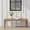 Natural-46.5 inches x 13.7 inches x 19.3 inches, variant on Solid Wood Indoor Bench Plait Style - Grey Leg, 47.24 inches x 14.2 inches x 19.7 inches For Living Room Or Entryway