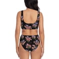 thumbnail image 3 of Daiia Bouquet Women's Bikini Set Two Piece Swimsuit High Waisted Bikini Adjustable Straps Bikini Perfect for Beach, Pool, and Summer Vacation-Large, 3 of 9