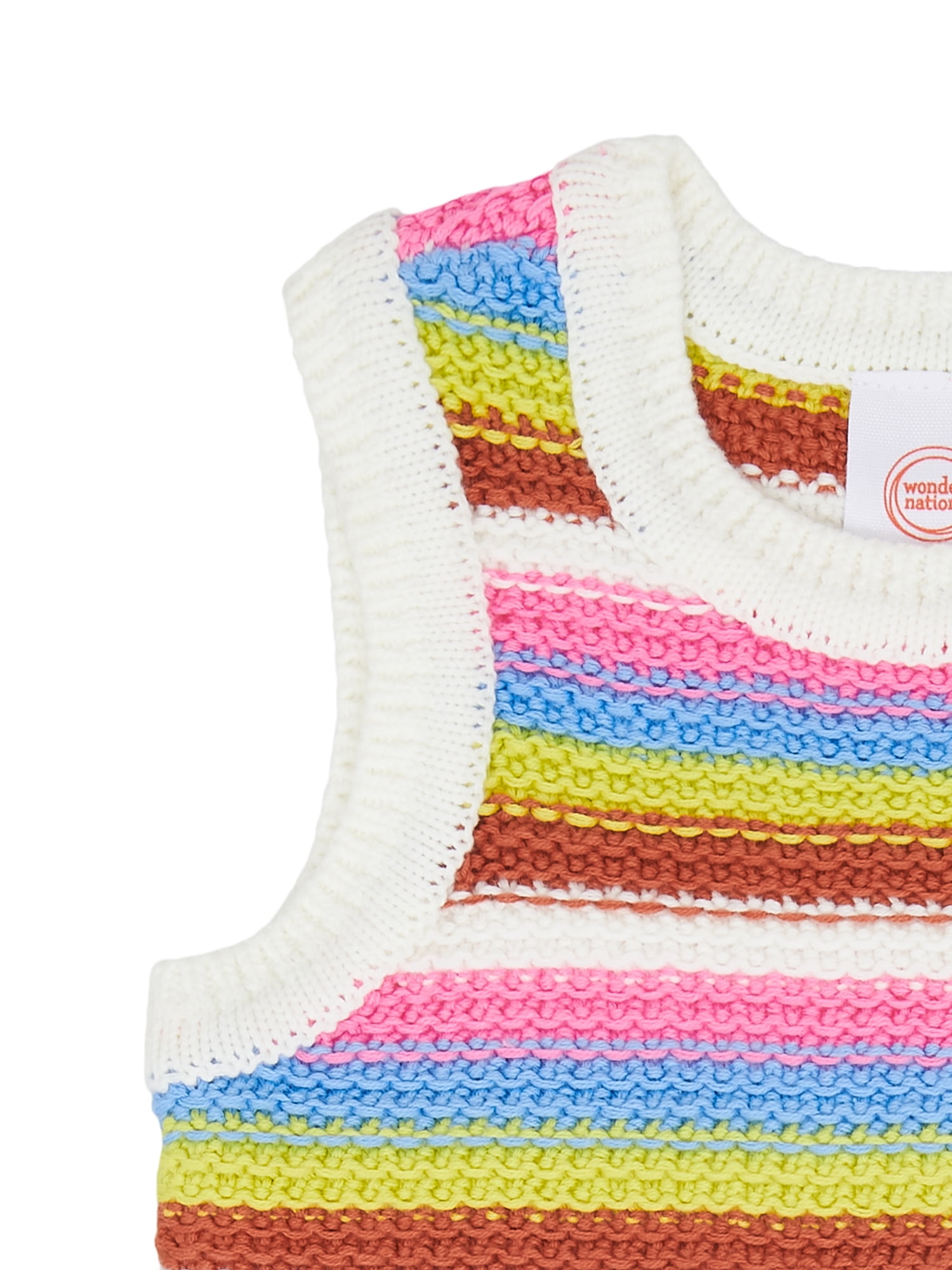 Wonder Nation Toddler Girl Crochet Tank and Short Set, Sizes 12M-5T