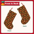 thumbnail image 2 of Lsque 18 Inches Autumn Leaves Pattern Christmas Stockings Hanging Ornaments,Knitted Xmas Fireplace Hanging Stocking,Holiday Decoration, 2 of 8