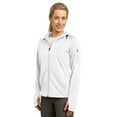 thumbnail image 4 of Sport-Tek Ladies Tech Fleece Full Zip Hooded Jacket-S (White), 4 of 5
