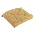 thumbnail image 2 of Handmade Cotton Mandala Thick Reversible Chair Pads Cushion with Ties – 16"x16" – Soft, Durable Seat Cushion for Dining Chairs, Kitchen Chairs & Home Decor, 2 of 4