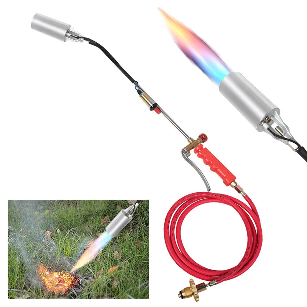 Push Button Igniter Propane Torch Wand Weed Burner Long Arm Roofing w