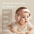 thumbnail image 2 of Wiher Baby Ear Muffs for Noise Protection (3–48 Months), 25dB Noise Cancelling Headphones for Travel, Airplanes, Concerts – CE & CPC Certified Hearing Protection & Improves Sleep,Pink, 2 of 6