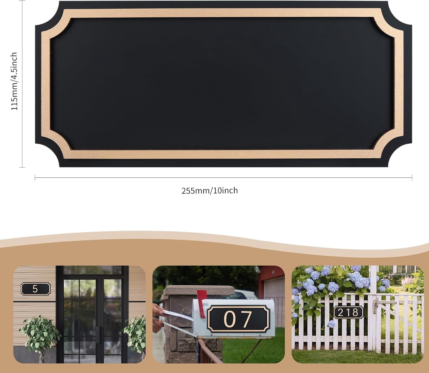 House Numbers for Outside, Address Plaques, Personalized Address Signs for House, Mailbox, Apartment, Office, Classroom, Hotel, Garden (Contains Two Sets of Numbers from 0-9)
