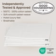 thumbnail image 2 of California Design Den King Pillow Cases Set of 2 - 500 Thread Count, 100% Cotton Sateen, Soft & Silky Pillow Cases King Size - True Ivory, 2 of 8