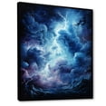 thumbnail image 2 of Designart "Lightning Electric Euphony II" Landscape & Nature Floater Framed Canvas Art Print, 2 of 7