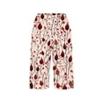 thumbnail image 5 of Uaswgudfs Women's Floral Printed Bermuda Shorts - Loose Fit Side Slit with Pockets Casual Summer Shorts, 5 of 5