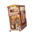 thumbnail image 2 of Kits de casa de muñecas en miniatura de madera 3D, modelo de cafetería, decoración de escritorio fácil de montar, regalo hecho a mano de moda con, 2 of 9