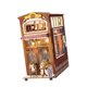 thumbnail image 2 of Kits de casa de muñecas en miniatura de madera, casa de muñecas ensamblada con muebles y adornos, obra de arte, modelo de cafetería de moda, caja de, 2 of 9