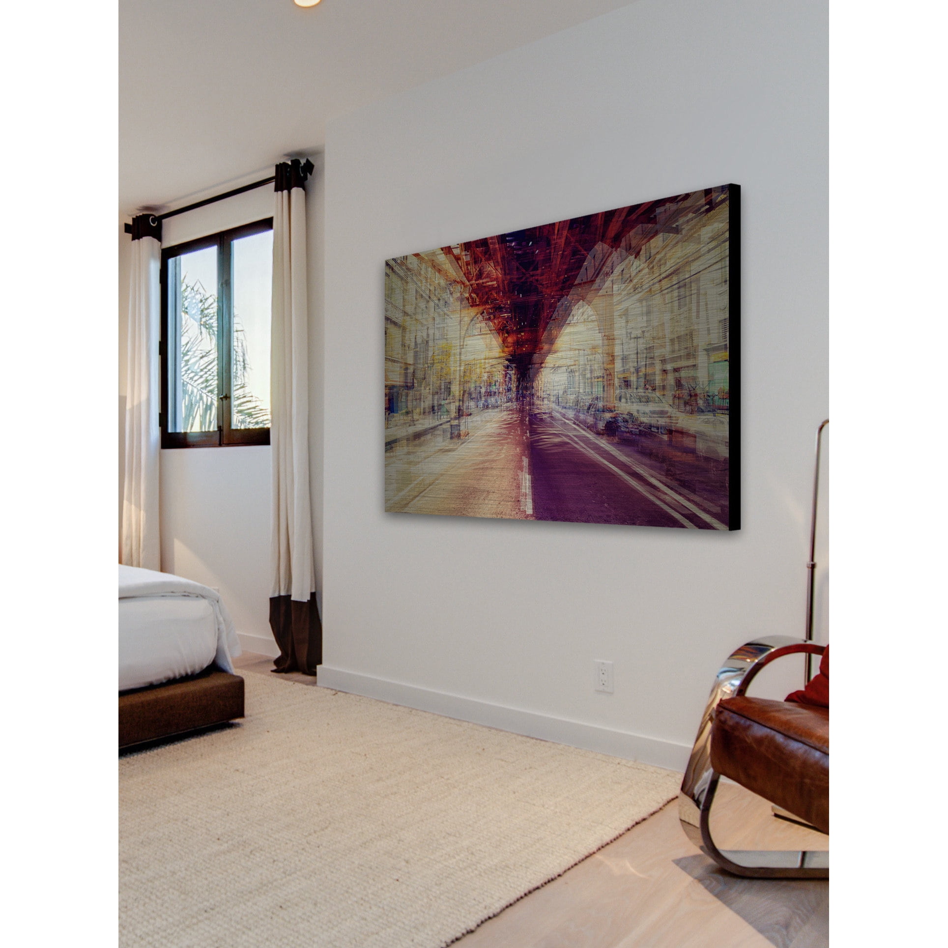 "Over My Head" Painting Print on Brushed Aluminum
