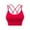 Wine, variant on HAiming Sports Bras for Women Strappy Crisscross Back Yoga Bras with Removable Pads Seamless Athletic Underwear