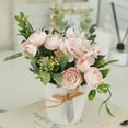 thumbnail image 6 of CreativeArrowy Home Decor Bonsai Nordic Style Artificial Flower 3.1*6.7in Small Buds Furnishing Articles Aisha Plastic Fake Flowers And Vase Set, 6 of 10