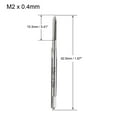 thumbnail image 2 of Uxcell 2pcs Metric Taps M2 x 0.4 H2 High Speed Steel Straight Flutes Metric Machine Screw Thread Tap, 2 of 5