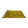 thumbnail image 2 of Ahgly Company Machine Washable Indoor Square Oriental Yellow Industrial Area Rugs, 6' Square, 2 of 4