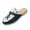 Blue, variant on EKVAHL Women's Slip On Mule Loafers, Soft Suede Polka Dot Backless Flats, Tassel Decor Daily Office Walking Flats Brown
