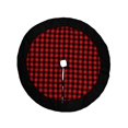 thumbnail image 1 of Double Layers Multi-color Flannelette Buffalo Plaid Check Christmas Tree Skirt  48”, 1 of 9