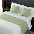 thumbnail image 1 of Aursykel Modern Style Bed Cover 19.8 x 94.4 Inches Fine Fibers Soft and Relaxing Protects Down Relaxeder Machine Washable Versatile Use as Table or Bed Flag Enhances Decor, 1 of 6