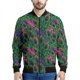 thumbnail image 3 of Chaquetas con estampado de plumas bohemias para hombre, sudadera de manga larga con estampado 3D retro, chaqueta bomber de calle de gran tamaño con cremallera, 3 of 5